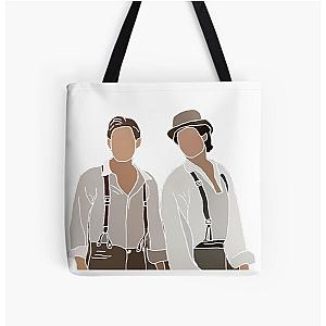 Vampire Diaries Bags - Damon and Stefan Salvatore Vampire Diaries Drawing All Over Print Tote Bag RB1312 [ID738]