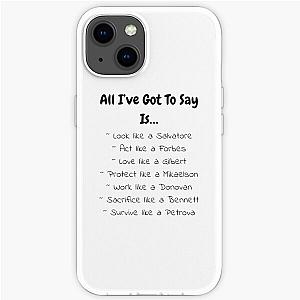 Vampire Diaries Cases - T-shirts, Graphic T-shirts, Phone Cases, Pillows, Notebooks, and Journals inspired by The Originals and Vampire Diaries iPhone Soft Case RB1312 [ID436]