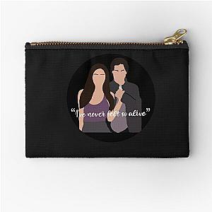 Vampire Diaries Zipper Pouches - I've never felt so alive sticker Zipper Pouch RB2904