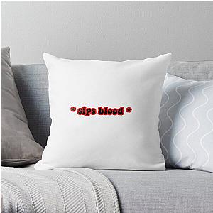 Vampire Diaries Pillows - Sips blood design Throw Pillow RB2904