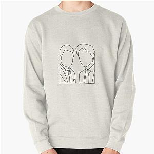 Vampire Diaries Sweatshirts - Stefan and Damon transparent Pullover Sweatshirt RB2904