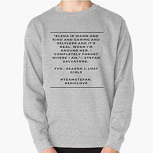 Vampire Diaries Sweatshirts - TVD.  Stefan and Elena Pullover Sweatshirt RB2904