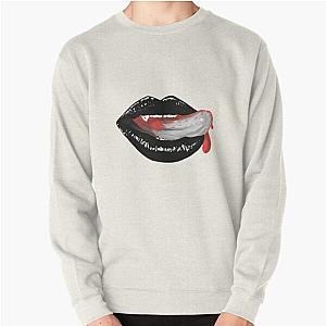 Vampire Diaries Sweatshirts - Vampire Black Lips Pullover Sweatshirt RB2904