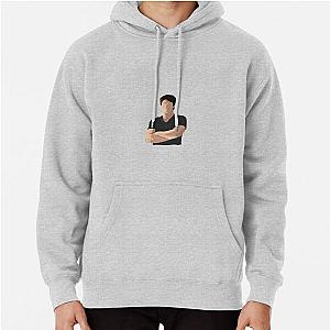 Vampire Diaries Hoodies - Damon Salvatore Sticker Pullover Hoodie RB2904