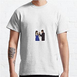 Vampire Diaries T-Shirts - Delena Sticker Classic T-Shirts RB2904