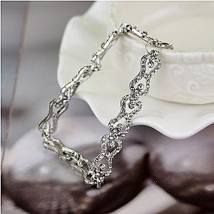 Vampire Diaries Bracelets - Shiny Rhinestones Bow Chain Bangle Bracelets