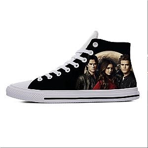 Vampire Diaries Shoes - Damon Salvatore Fashion Casual High Top Sneakers