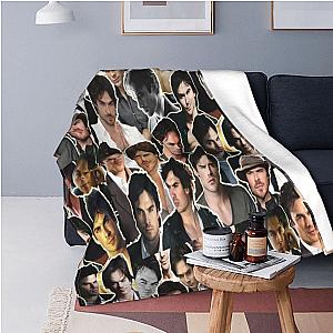 Vampire Diaries Blanket - Ian Somerhalder Damon Fleece Textile Decor