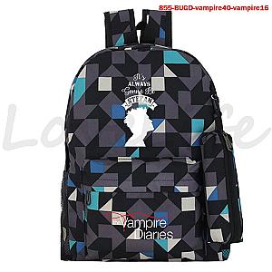 Vampire Diaries Backpacks - Book Bags 2Pcs Set Canvas School
