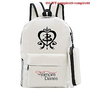 Vampire Diaries Backpacks - Travel Back To School with Pen Bag