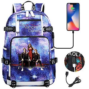 Vampire Diaries Backpacks - Multifunction Waterproof USB Charging Bags