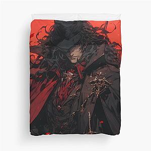 Bloodlust Chronicles: Immortal Bounty Hunts, Gothic Vampire Saga, and Supernatural Adventure in Anime-Manga Art Duvet Cover