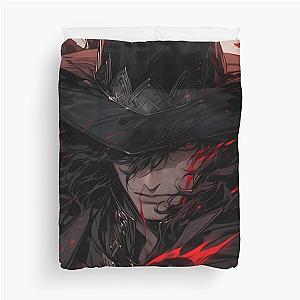 Bloodlust Chronicles: Immortal Bounty Hunts, Gothic Vampire Saga, and Supernatural Adventure in Anime-Manga Art Duvet Cover