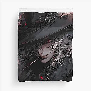 Bloodlust Chronicles: Immortal Bounty Hunts, Gothic Vampire Saga, and Supernatural Adventure in Anime-Manga Art Duvet Cover