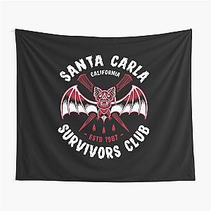 Santa Carla Survivors Club Vampire Hunter Retro 80s Horror Tapestry