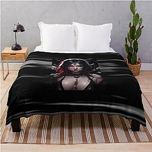 Beautiful Goth Vampyr Throw Blanket