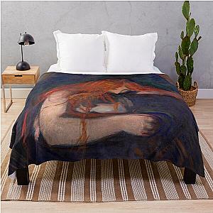 Edvard Munch Vampire Throw Blanket
