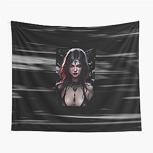 Beautiful Goth Girl Vampyr Tapestry
