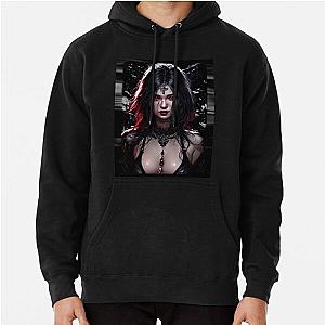 Beautiful Goth Girl Dark Vampyr Pullover Hoodie