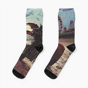 Cyber Punk Goth Vampyr Breakout on Superbike Socks