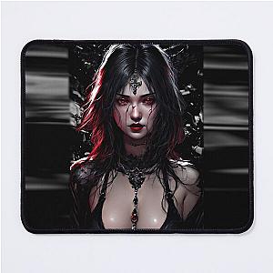 Beautiful Goth Girl Vampyr Mouse Pad