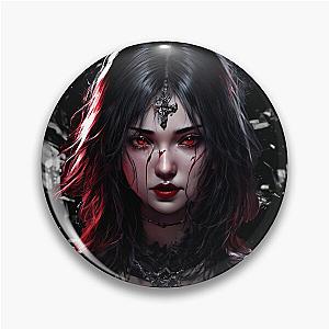Beautiful Goth Girl Dark Vampyr Pin