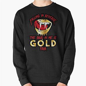 Gold Sweatshirt Pullover Vampyr Lips