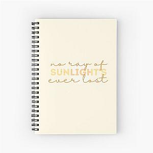 saturday sun - vance joy lyrics - no ray of sunlight's ever lost - nation of two album Spiral Notebook