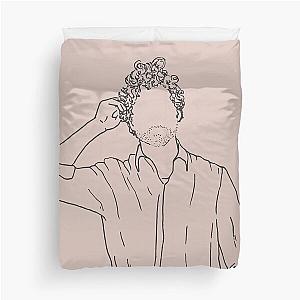 Vance Joy Line Drawing - Illustration Duvet Cover