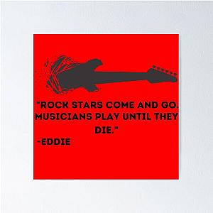 Eddie Van Halen guitar quote Poster