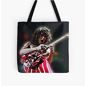 Eddie Van Halen EVH Guitar Solo Artwork All Over Print Tote Bag