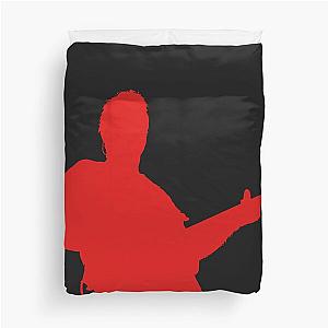 Eddie Van Halen EVH Silhouette - Red Duvet Cover