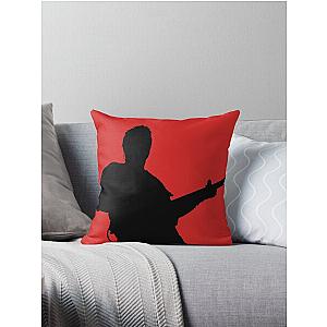 Eddie Van Halen EVH Silhouette - Black Throw Pillow