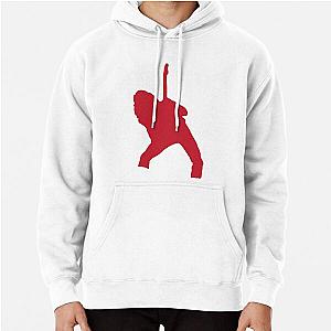 Eddie Van Halen Silhouette - Red  Pullover Hoodie