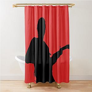 Eddie Van Halen EVH Silhouette - Black Shower Curtain