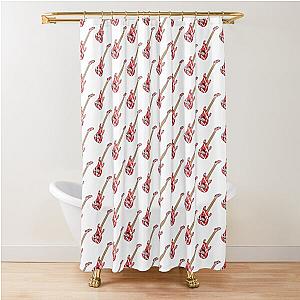 Van Halen Guitar Shower Curtain