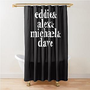 Van Halen Membres T-shirt essentiel Shower Curtain