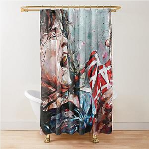 Eddie van Halen painting Shower Curtain