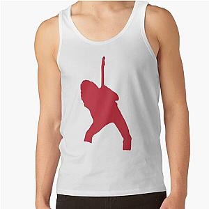 Eddie Van Halen Silhouette - Red  Tank Top