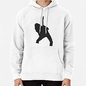 of Eddie Van Halen Silhouette - Black Pullover Hoodie