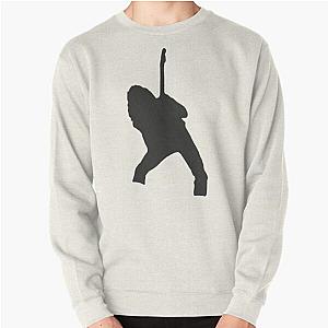 of Eddie Van Halen Silhouette - Black Pullover Sweatshirt