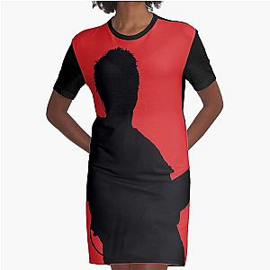 Eddie Van Halen EVH Silhouette - Black Graphic T-Shirt Dress