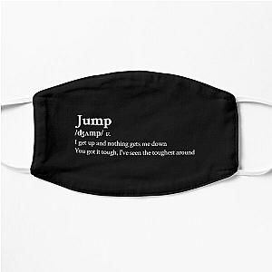 Van Halen Aesthetic Quote Lyrics Motivational Jump Black Flat Mask