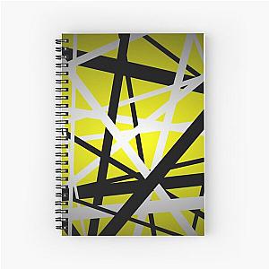 van halen stripes yellow Spiral Notebook