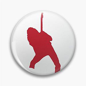 Eddie Van Halen Silhouette - Red  Pin