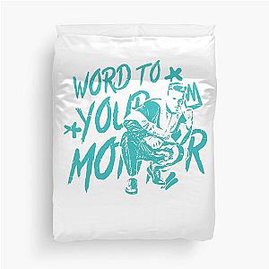 Vanilla Ice Blu Word Duvet Cover