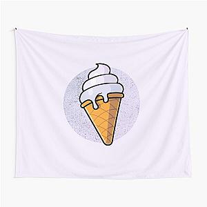 Vanilla Ice Cream Cone Tapestry