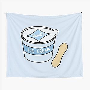 Retro Vanilla Ice Cream Tub Tapestry