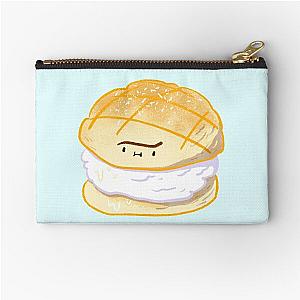 Kawaii melonpan with vanilla ice cream Zipper Pouch