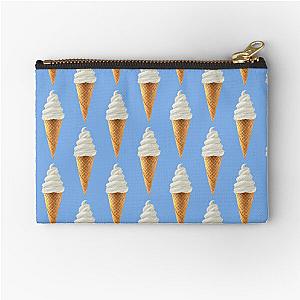 Soft Serve Vanilla Ice Cream Cone Zipper Pouch